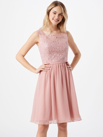 mascara Cocktail Dress in Pink: front