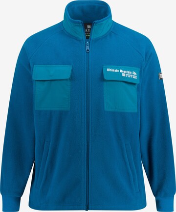 JAY-PI Funktionele fleece-jas in Blauw: voorkant