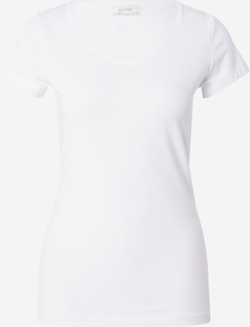 Lindex T-shirt 'Lina' i vit: framsida