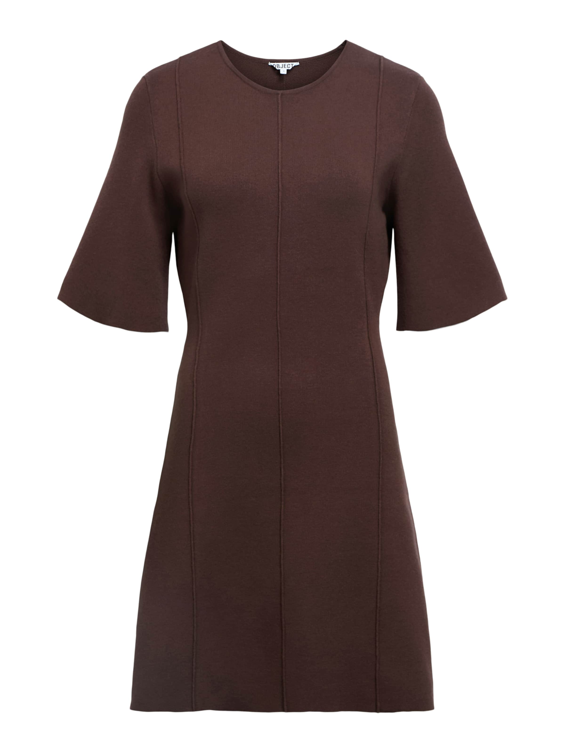 OBJECTPletena haljina 'OBJReynard' - smeđa boja: prednji dio