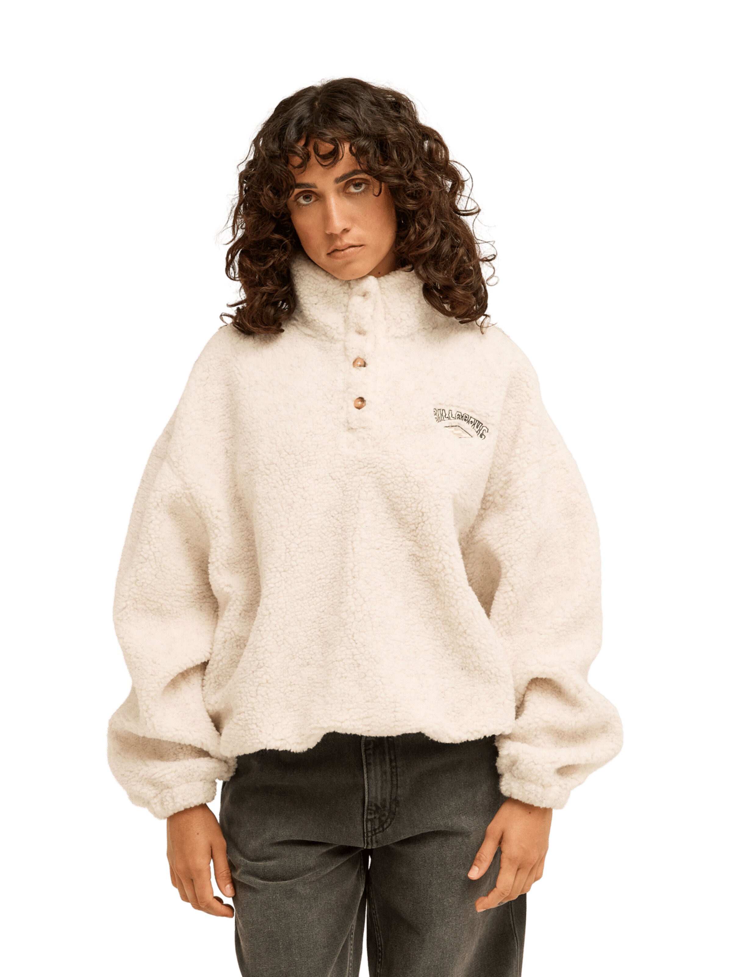 ROXY Pullover 'Run The Road' in Weiß: Vorderseite