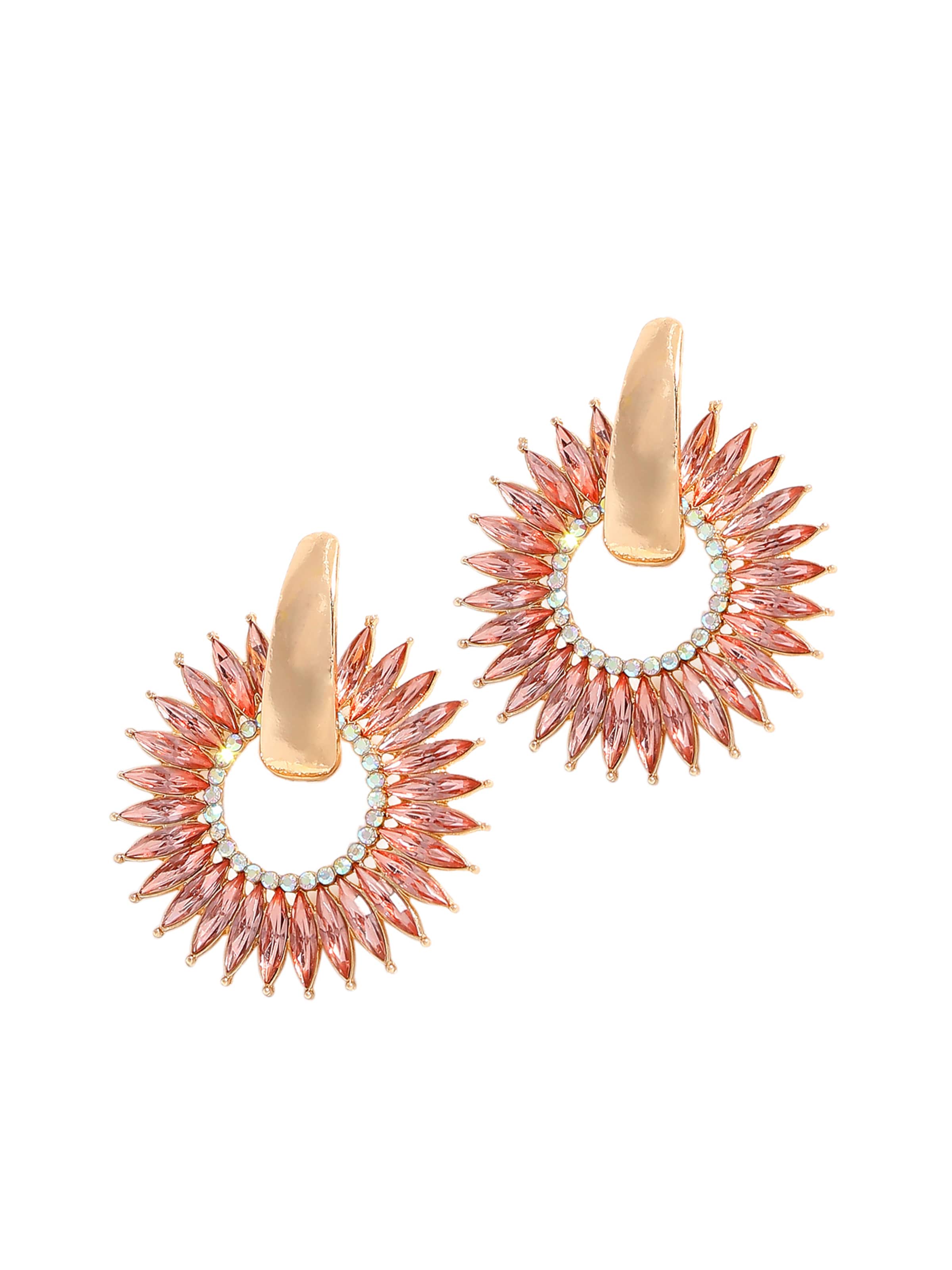 SOHI Обеци 'Zyanya' в злато: отпред