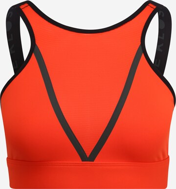 ADIDAS PERFORMANCE Sports Bra 'Karlie Kloss' in Orange: front