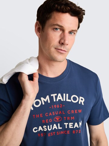 TOM TAILOR Majica | modra barva
