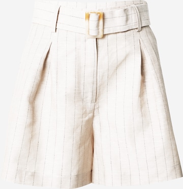 ABOUT YOU x Iconic by Tatiana Kucharova Regular Pleat-Front Pants 'Tara ' in Beige: front