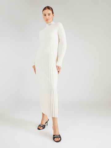 TOPSHOP Knitted dress in Beige: front