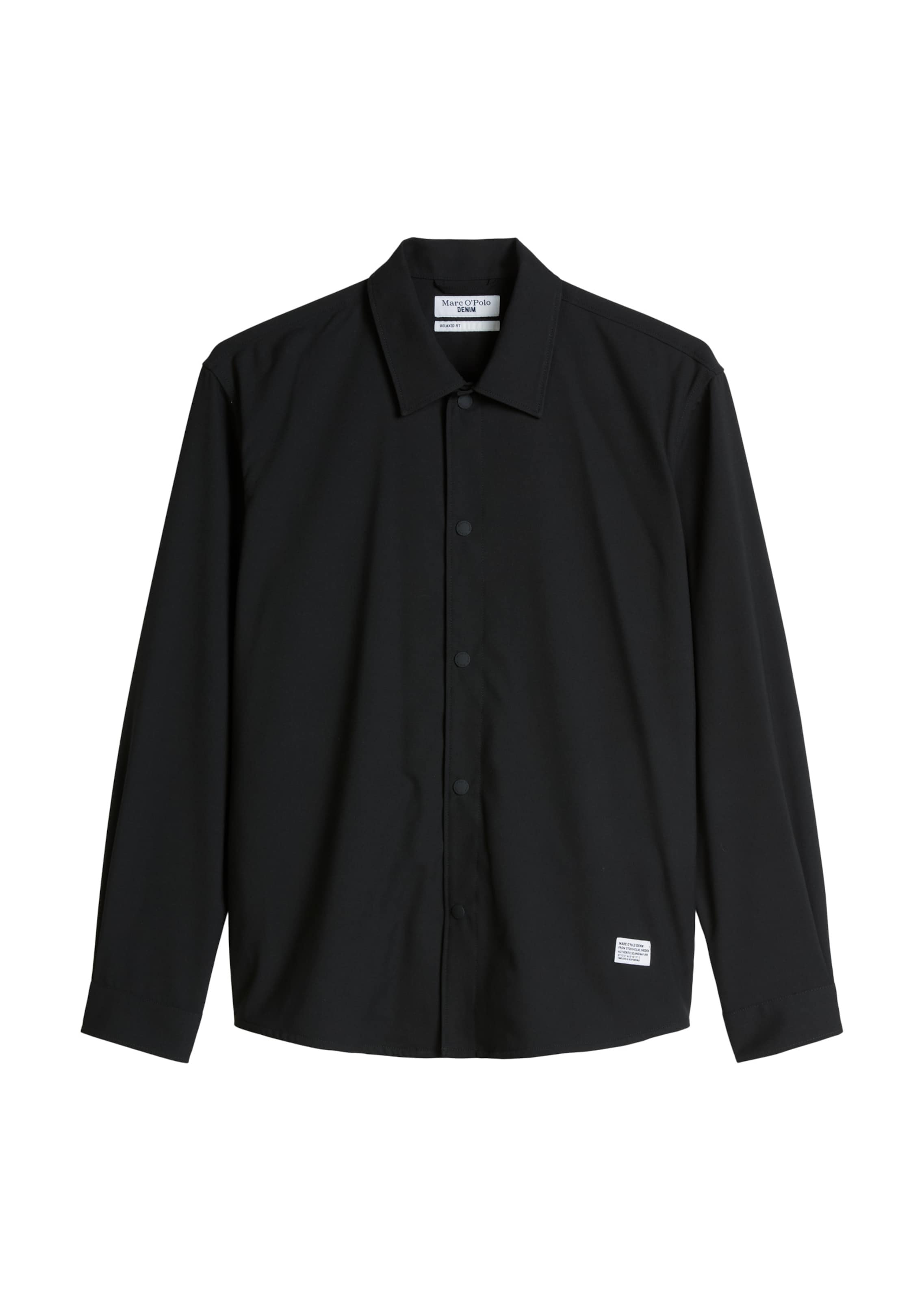 Marc O'Polo DENIM Comfort fit Overhemd in Zwart: voorkant