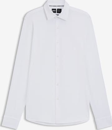 BOSS Regular Fit Hemd ' Hank ' in Weiß: Vorderseite