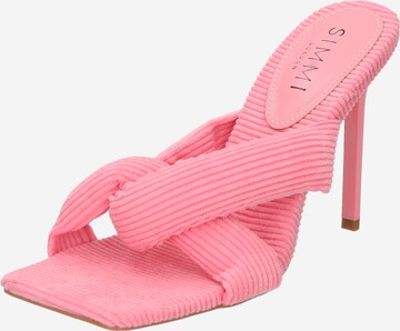 Mule 'ELODIE' Simmi London en rose : devant