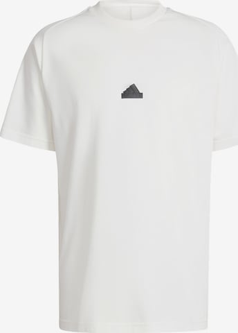 ADIDAS SPORTSWEAR - Camisa funcionais 'Z.N.E.' em branco: frente