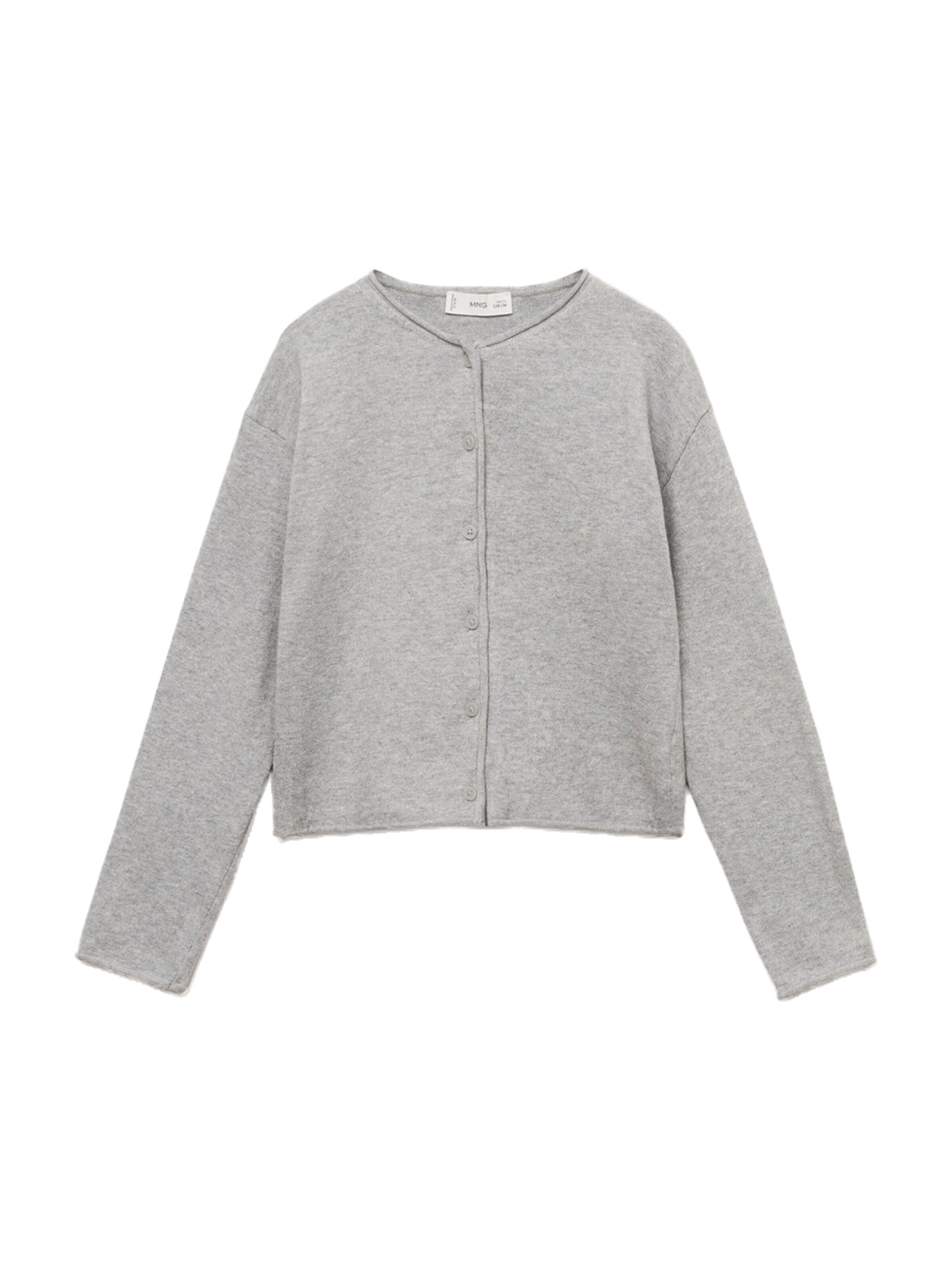 MANGO KIDS Strickjacke 'EMMA' in graumeliert, Produktansicht