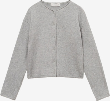 MANGO KIDS Knit cardigan 'EMMA' in Grey: front