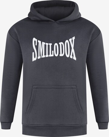 Smilodox Sweatshirt 'Classic Pro' in Grijs: voorkant