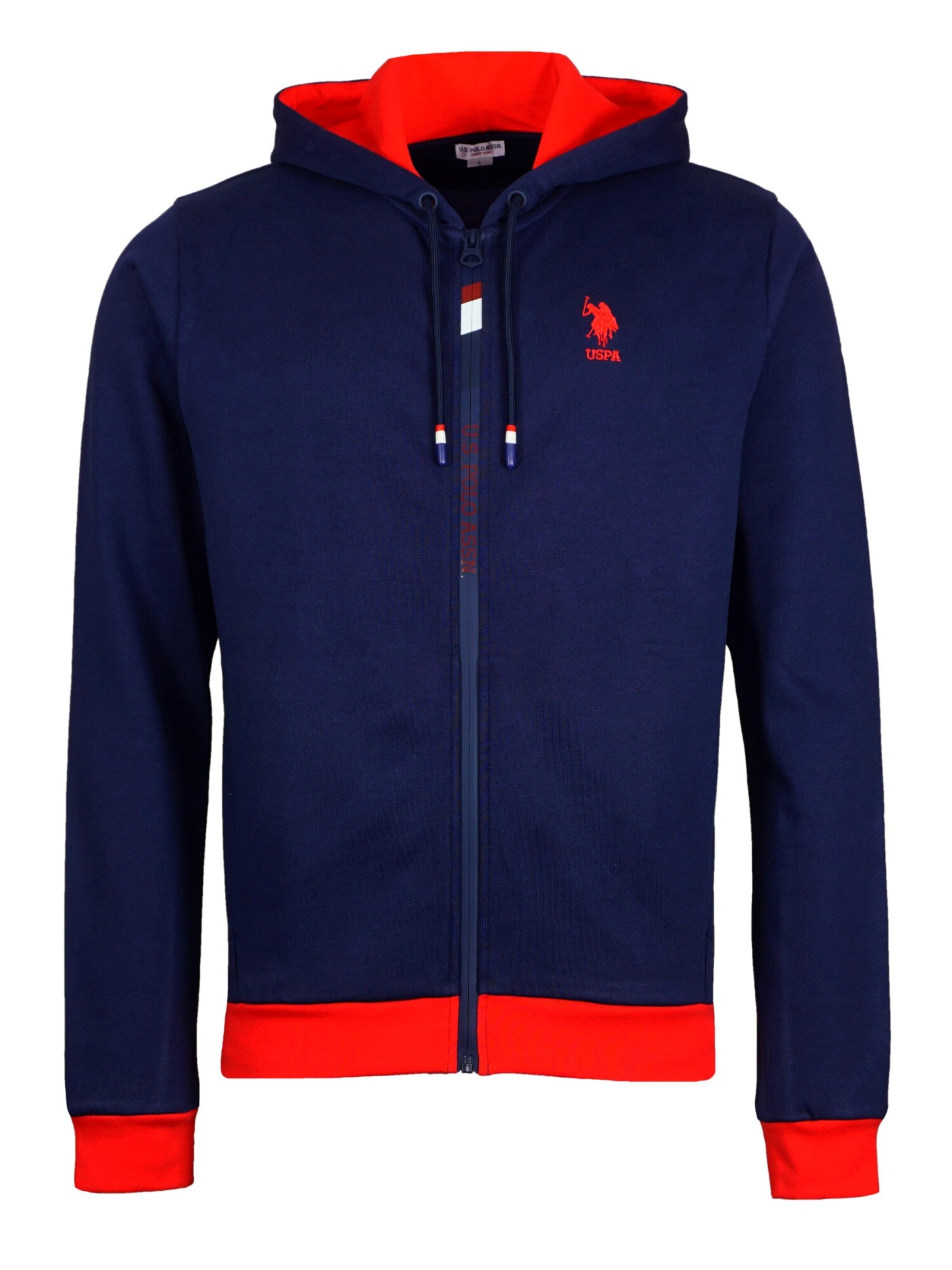 U.S. POLO ASSN. Sweatjacke in Blau: Vorderseite