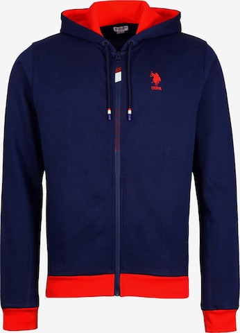 U.S. POLO ASSN. Sweatjacke in Blau: Vorderseite