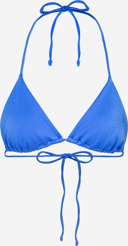 Triangolo Top per bikini 'Lea' di Lezu in blu: frontale
