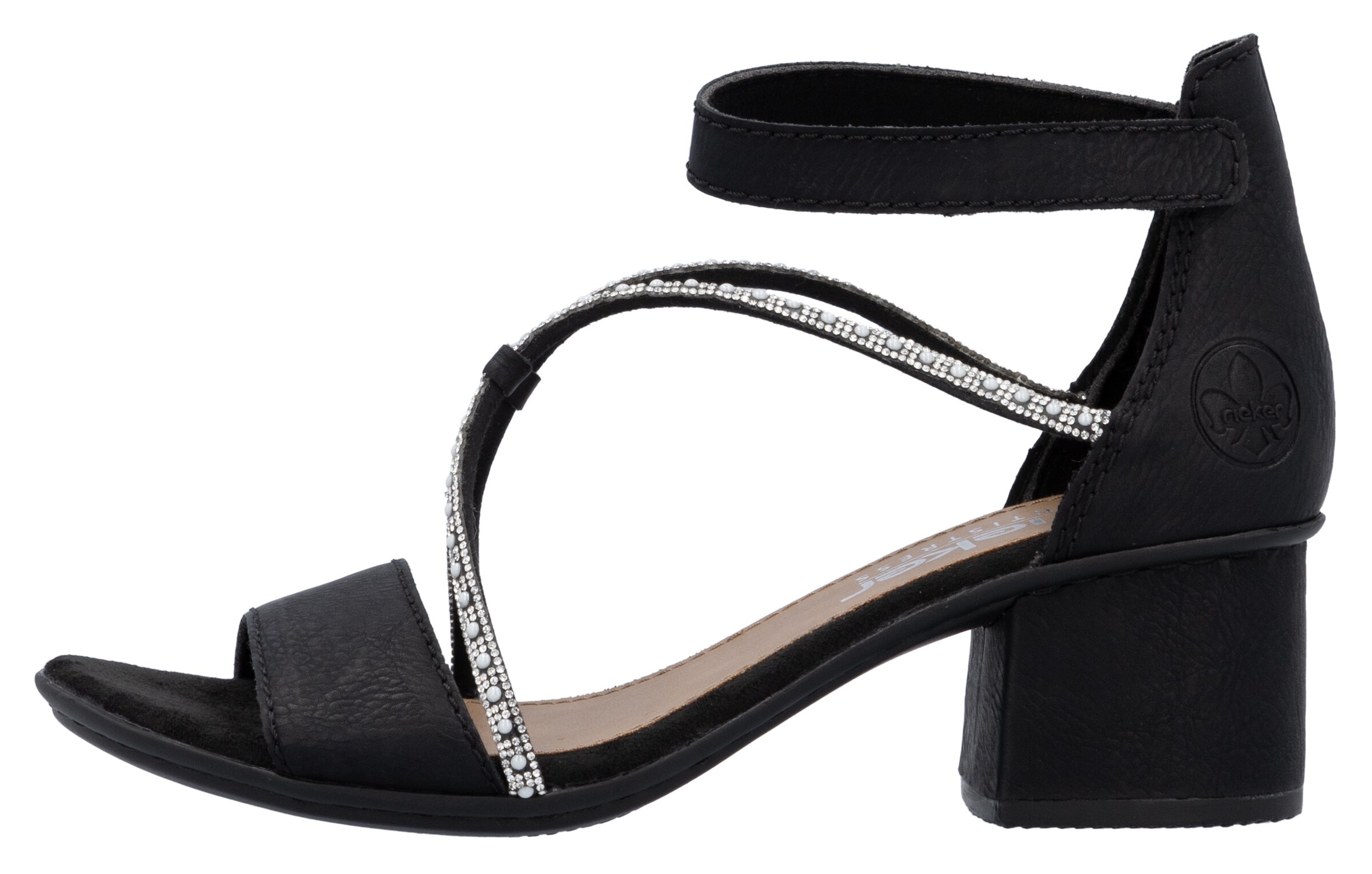 Sandales à lanières Rieker en noir