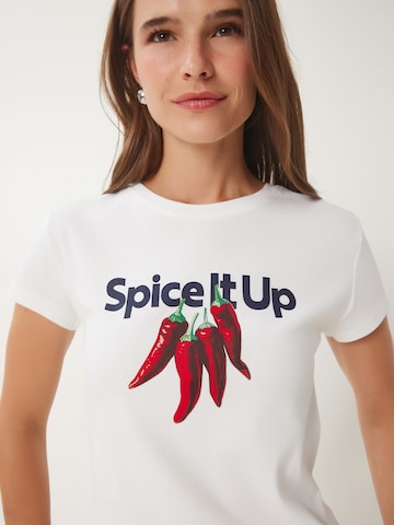 Happiness İstanbul Тениска в бяло