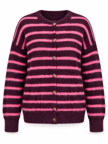 Ombre Knit cardigan in Red: front