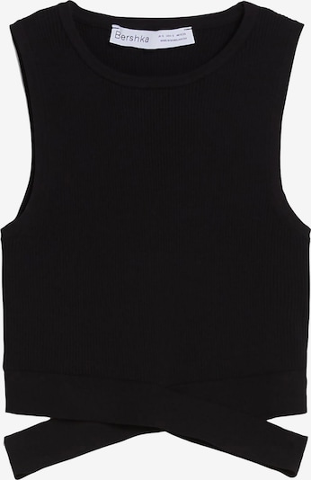 Bershka Tops en tricot en noir, Vue avec produit