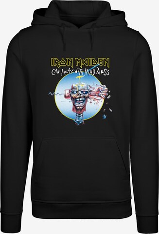 Merchcode Sweatshirt 'Iron Maiden - Madness' in Zwart: voorkant
