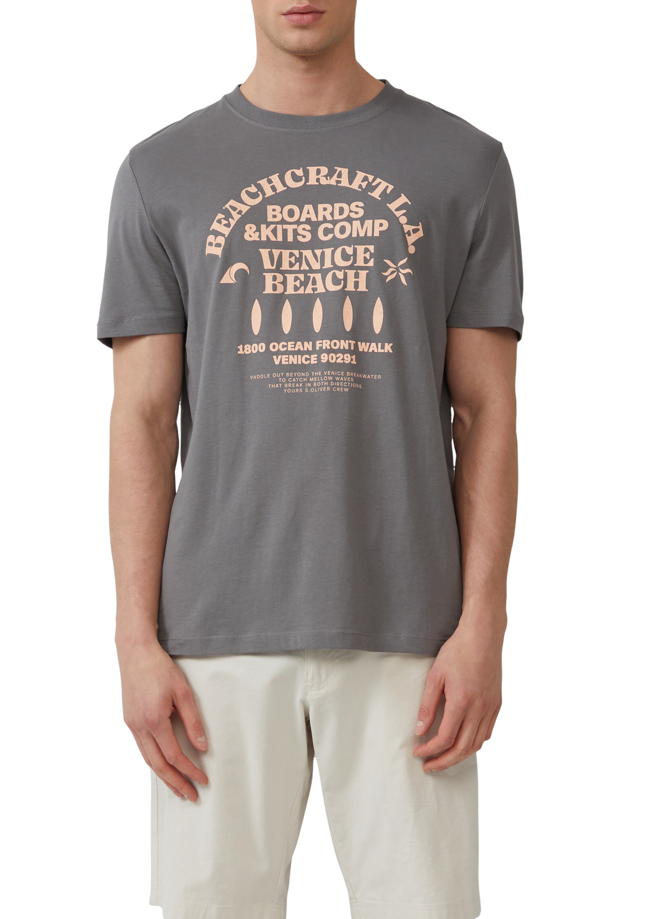 s.Oliver Футболка в Серый: спереди