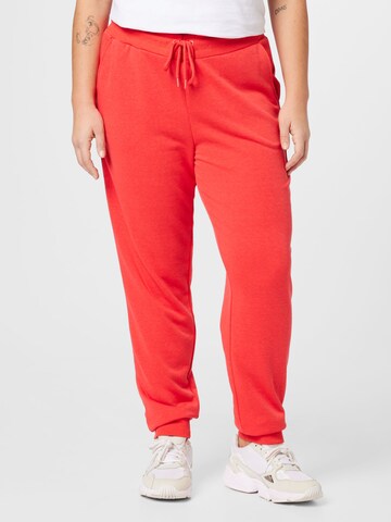 Only Play Curvy Tapered Sportbroek 'ELINA' in Rood: voorkant