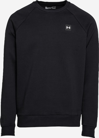 UNDER ARMOUR - Sweatshirt de desporto 'Rival' em preto: frente