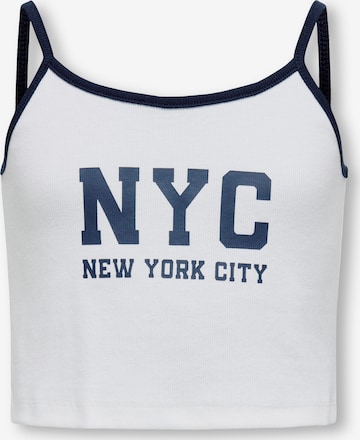 ONLY GIRLS - Top 'KOGVIKKA' en blanco: frente