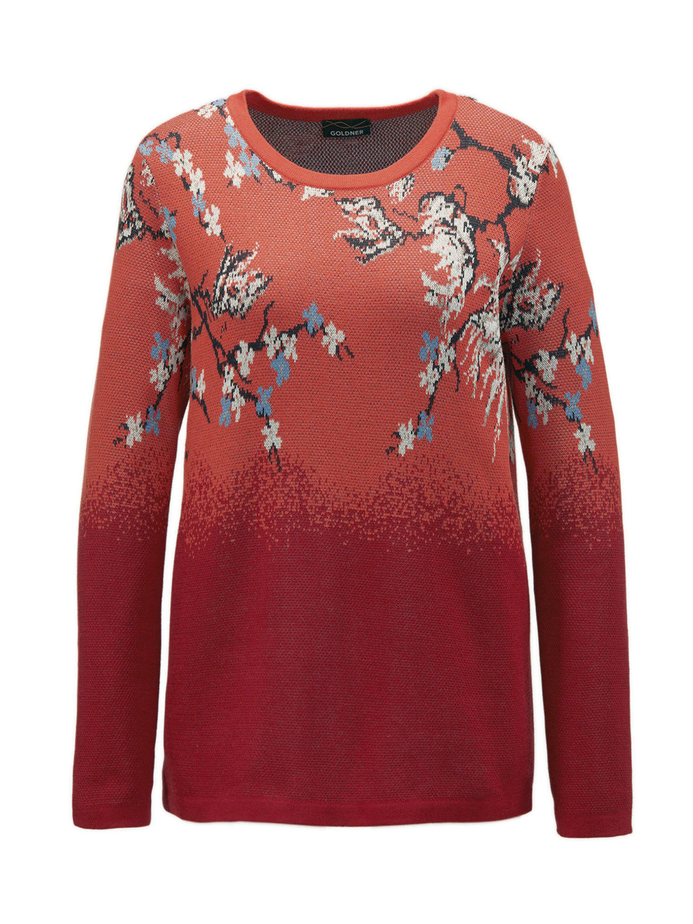 Goldner Pullover in Mischfarben: Vorderseite