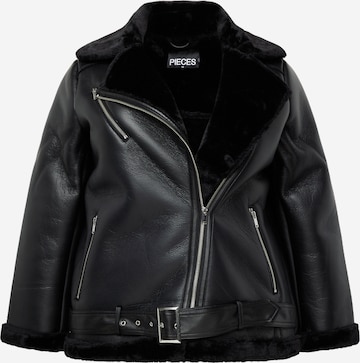 PIECES Curve Between-Season Jacket 'NORA' in Black: front