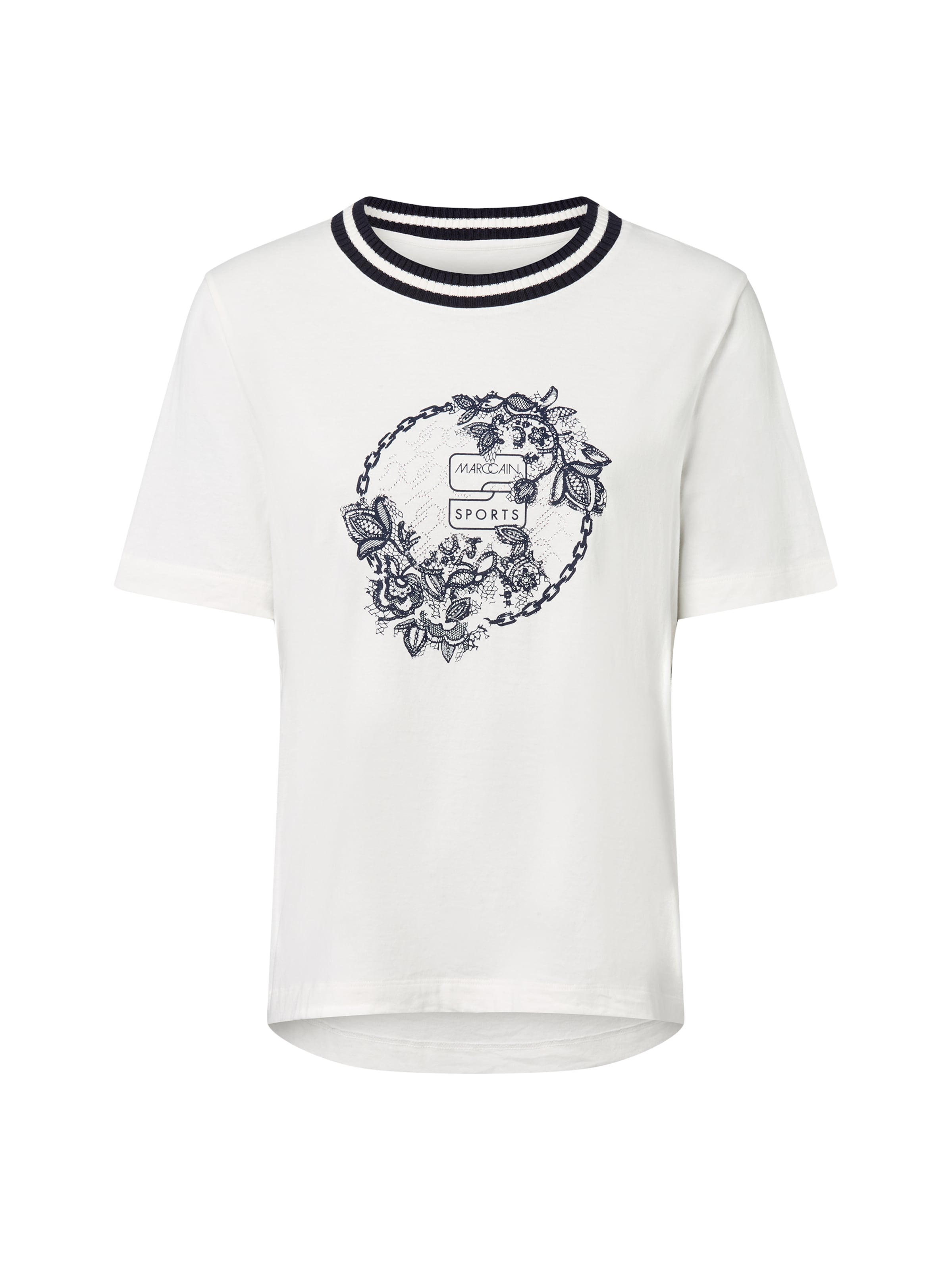 T-shirt Marc Cain en blanc : devant