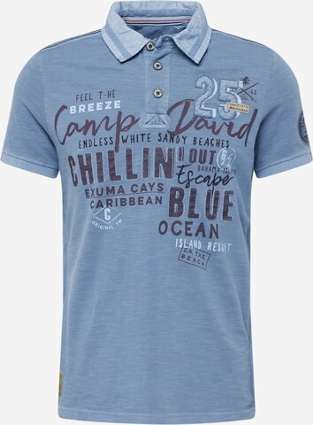 CAMP DAVID Shirt in Blue: front