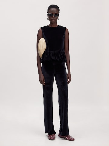 EDITED Normální Kalhoty 'Suzette' – černá