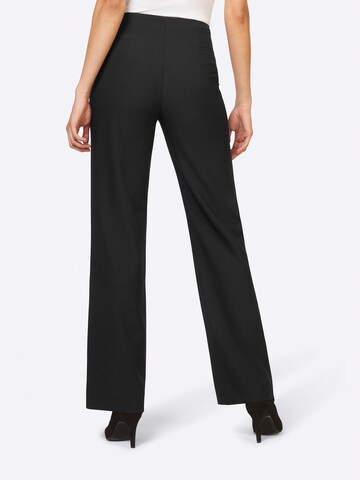 Wide Leg Pantalon heine en noir : devant