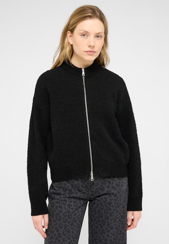 MUSTANG Knit Cardigan 'Eleanor' in Black: front