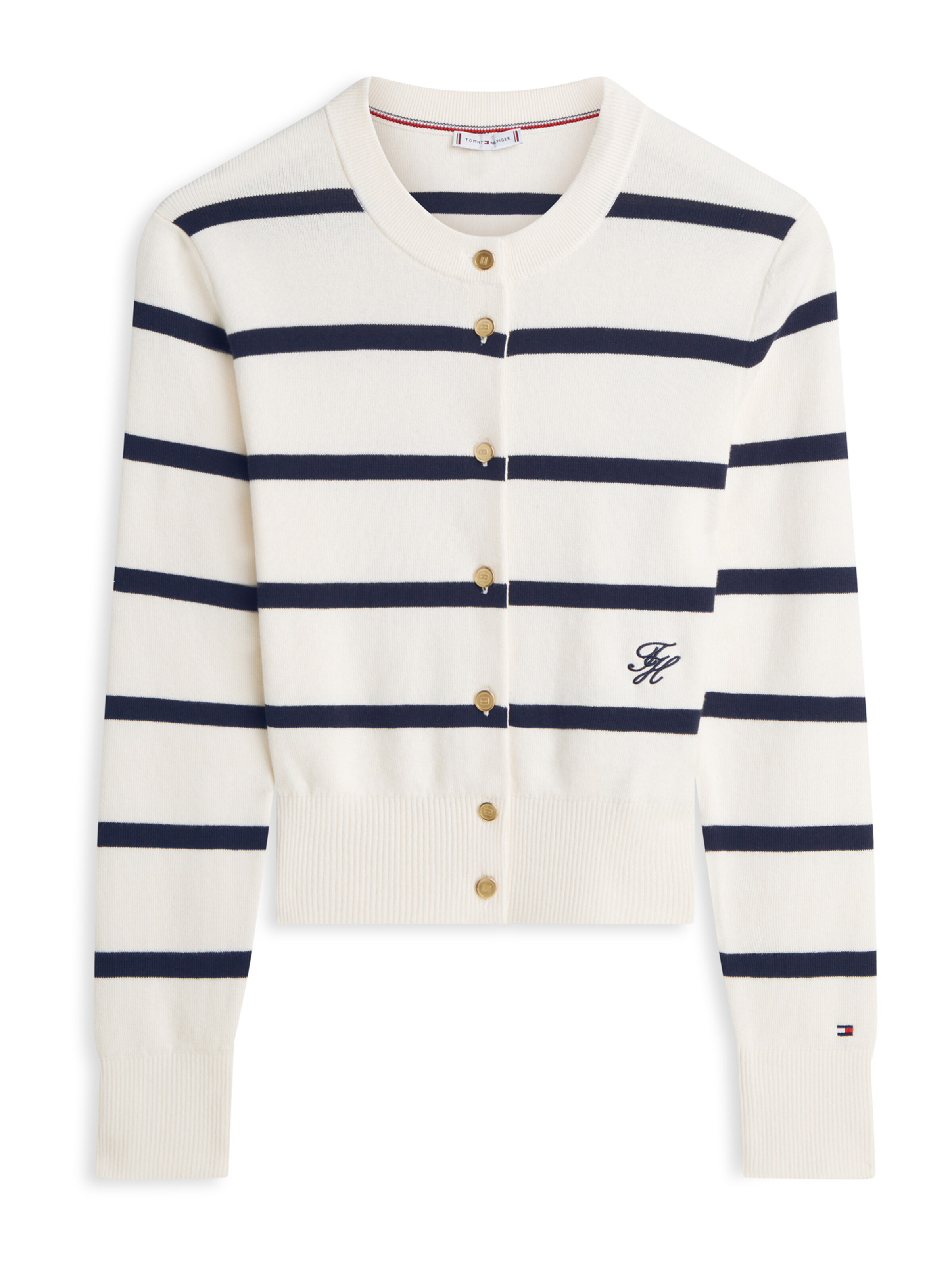 TOMMY HILFIGER Knit cardigan in Beige: front