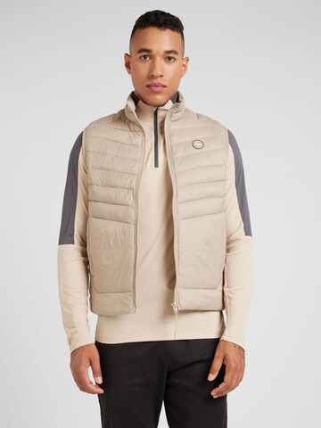 Gilet 'JJESprint' di JACK & JONES in beige: frontale