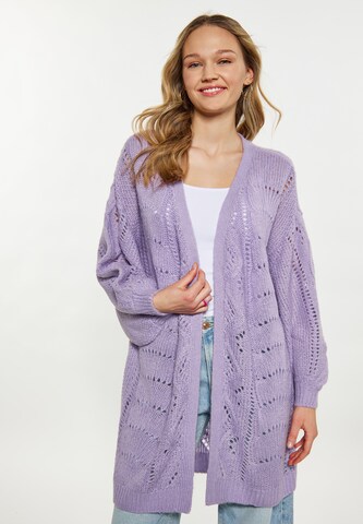 MYMO Strickjacke in Lila: predná strana