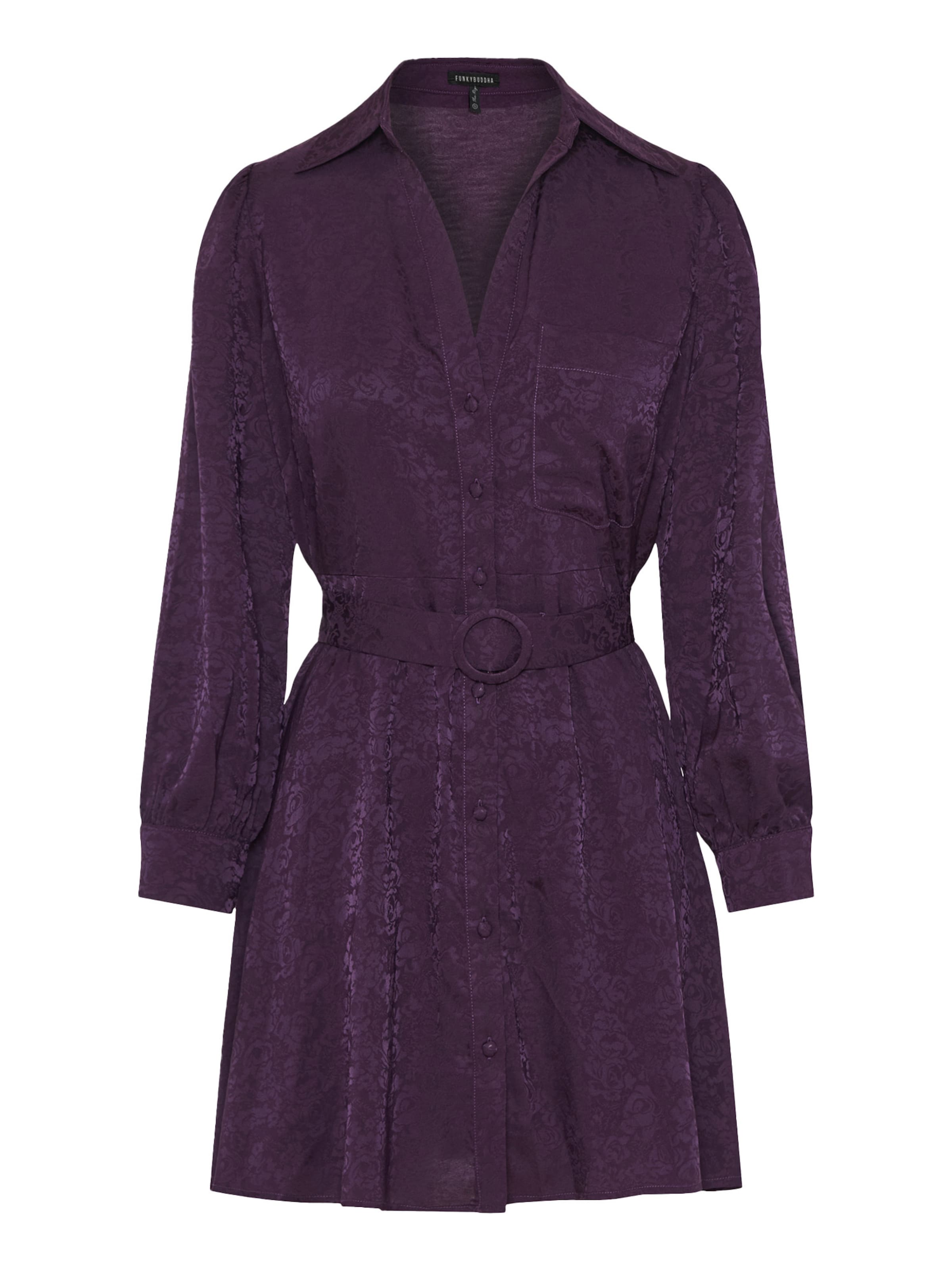 Funky Buddha Jurk in Lila: voorkant