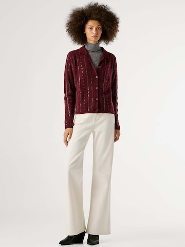 Pepe Jeans Knit cardigan 'ELAINE' in Red