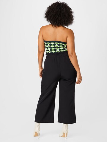 PIECES Curve Loose fit Pleat-Front Pants 'Sibby' in Black