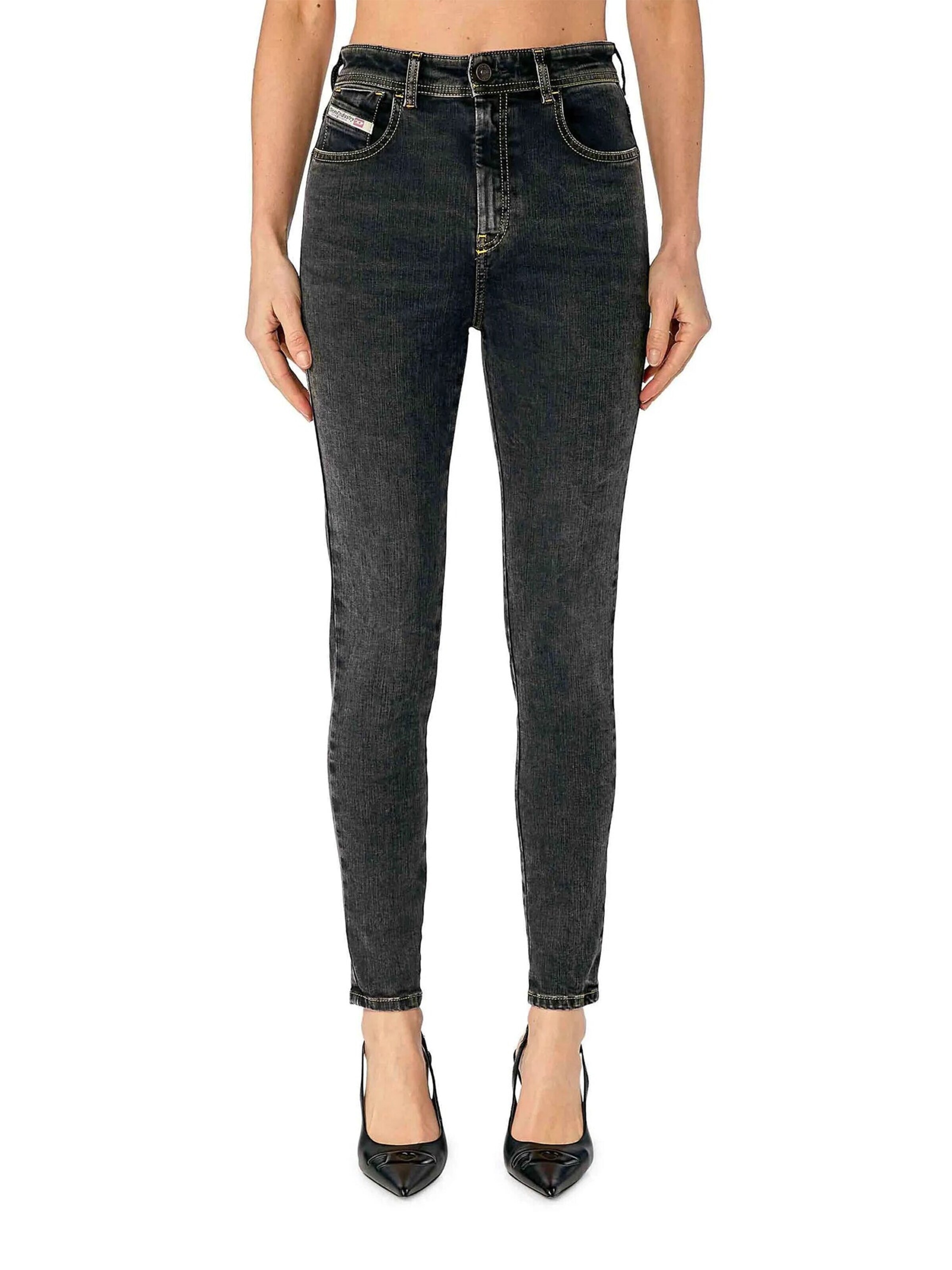 DIESELSkinny Traperice '1984 SLANDY-HIGH' - siva boja: prednji dio