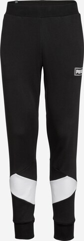 PUMA Workout Pants 'REBEL' in Black: front