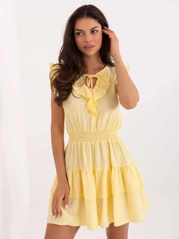 Madnezz House Kleid 'A2606.74' in Gelb: Vorderseite