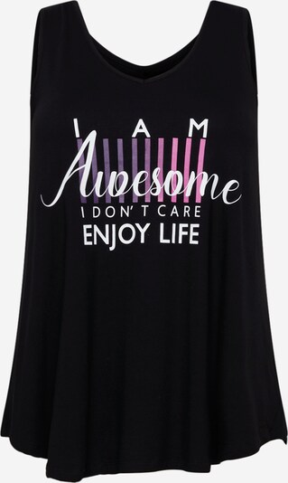 Active by Zizzi Haut de sport 'AVISSO' en violet / violet clair / noir / blanc, Vue avec produit