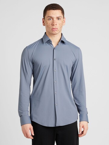 HUGO Slim Fit Риза 'Kenno' в синьо: отпред