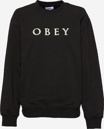 Obey Sweatshirt i svart: framsida