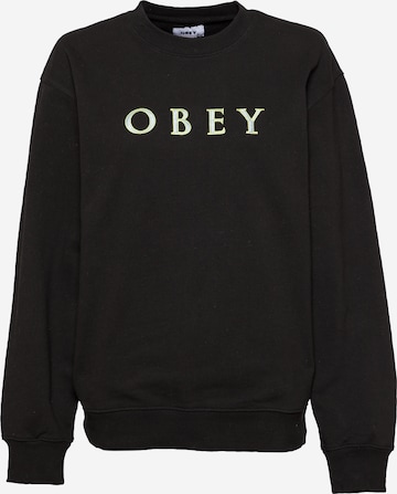 Obey - Sudadera en negro: frente