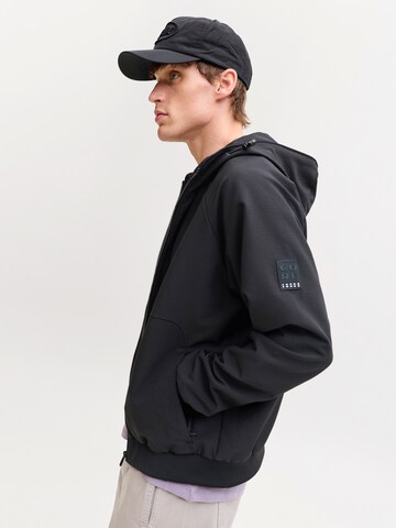 JACK & JONES Overgangsjakke 'JCOFUSION' i sort